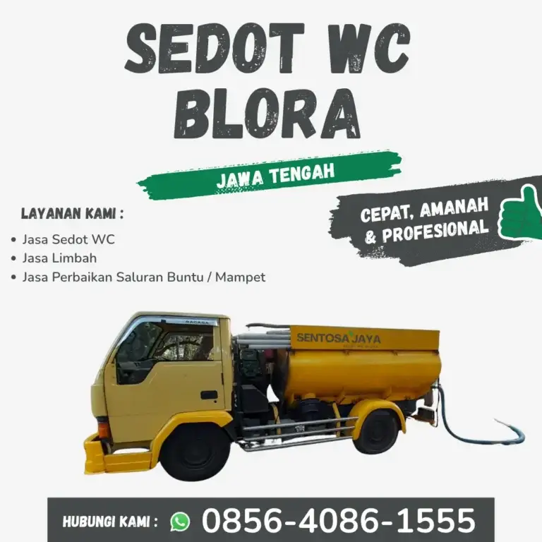 Sedot WC Blora Jawa Tengah